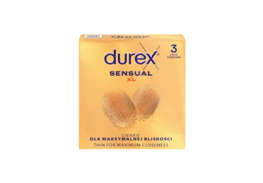 Prezervatyvai DUREX SENSUALl XL, 3 vnt.