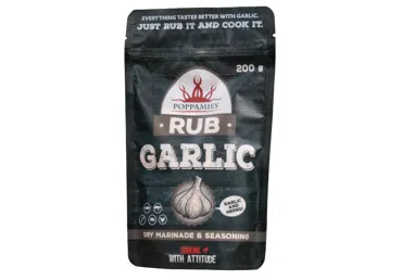 Prieskonių mišinys POPPAMIES Garlic Rub, 200 g