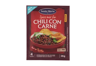 Prieskonių mišinys SANTA MARIA TEX MEX CHILI CON CARNE, 28 g