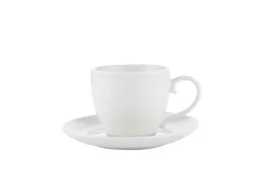 Puodelis su lėkštute AURORA WHITE HOME, 230 ml, 1 vnt.