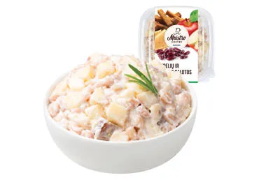 Pupelių ir duonos salotos su obuoliais, 1 kg