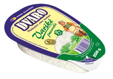 Pusriebė DVARO varškė, 9 % rieb., 250 g