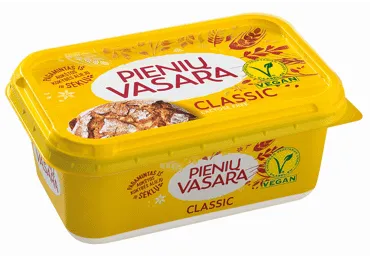 Pusriebis margarinas PIENIŲ VASARA, 40 % rieb., 400 g