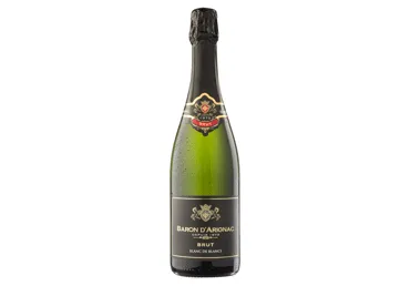 Putojantis baltasis sausas vynas BARON D'ARIGNAC BRUT, 750 ml