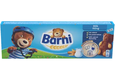 Pyragėliai BARNI su pieniniu įdaru, 150 g