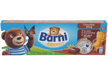 Biskvītkūka BARNI ar šokolādes pildījumu 150g