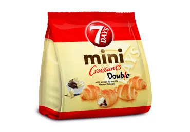 Kruasāni 7DAYS MINI kakao un vaniļa 185g