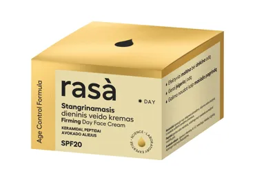 Stangrinamasis, dieninis veido kremas SPF20 RASA AGE CONTROL, 50 ml