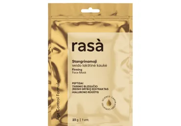 RASA AGE CONTROL Stangrinamoji lakštinė veido kaukė 23 g