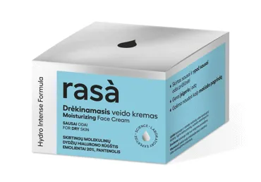 Drėkinamasis veido kremas RASA HYDRO INTENSE, sausai odai, 50 ml