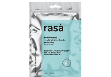 RASA HYDRO INTENSE Drėkinamoji lakštinė veido kaukė 23 g
