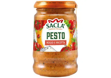 Raudonasis pesto padažas su rikotos sūriu SACLA, 190 g