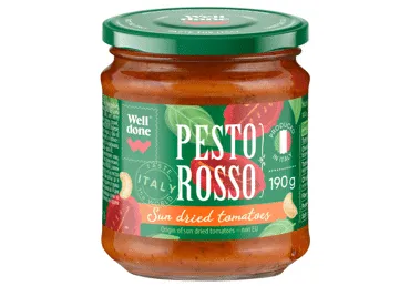 Raudonasis pesto padažas WELL DONE, 190 g