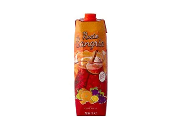 Raudonasis pusiau saldus vyno gėrimas RUCIO SANGRIA, 1 l, 1 l