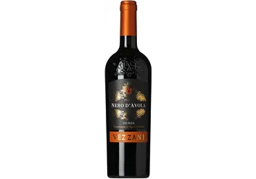 Raudonasis sausas vynas VEZZANI NERO D'AVOLAM, 750 ml