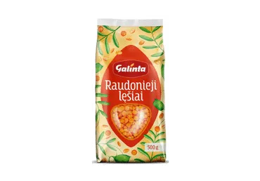 Raudonieji lęšiai GALINTA, 500 g