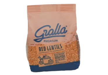 Raudonieji lęšiai GRALLA, 400 g