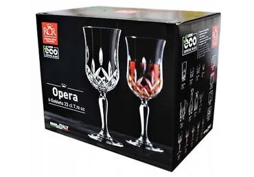 Raudonojo vyno taurės RCR OPERA, 230 ml, 6 vnt.