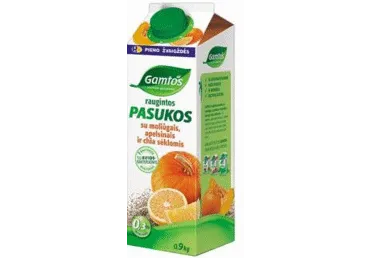 Raug. GAMTOS pasukos su moliūg., apels., šalav., 0,3 % rieb., 900 g