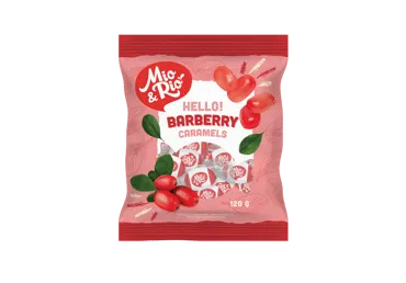 Raugerškių skonio MIO&RIO saldainiai, 120 g