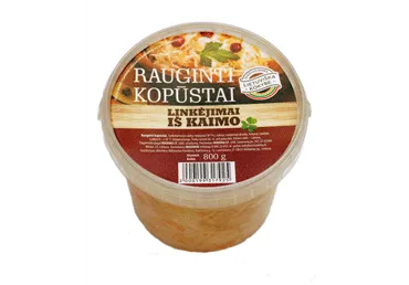 Rauginti kopūstai LINKĖJIMAI IŠ KAIMO kibirėlyje, 800 g