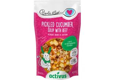 Raugintų agurkų sriuba su jautiena ACTIVUS & BEATOS VIRTUVĖ, 400 g