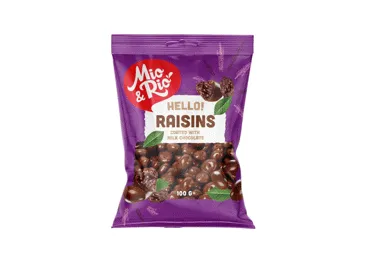 Rozīnes piena šokolādē MIO&RIO 100g