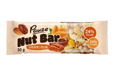 Riešutų batonėlis su karijų riešutais PAUZE, 30 g