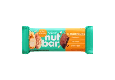 Riešutų ir šokolado batonėlis BEGINNINGS, 33 g