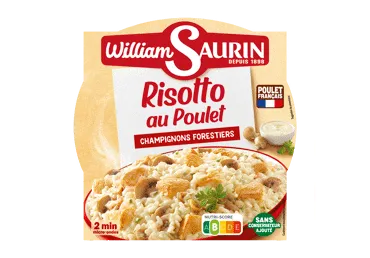 Rizotas su vištiena ir grybais WILLIAM SAURIN, indelyje, 280 g