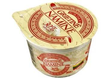 ROKIŠKIO NAMINĖ grietinė, 30 % rieb., 200 g