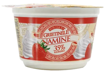 ROKIŠKIO NAMINĖ grietinėlė, 35 % rieb., 200 ml