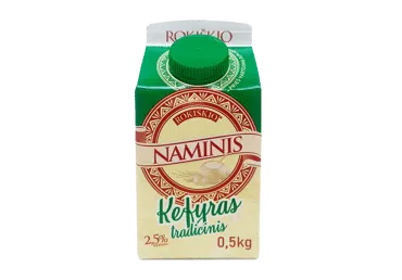ROKIŠKIO NAMINIS kefyras, 2,5 % rieb., 0,5 kg
