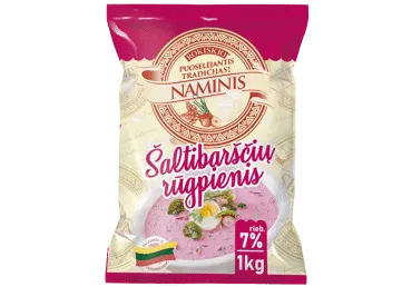 ROKIŠKIO NAMINIS šaltibarščių rūgpienis, 7 % rieb., 1 kg