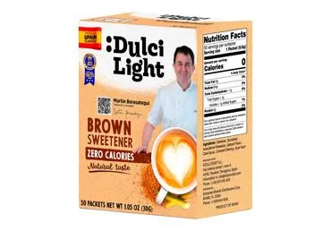Rudasis saldiklis su stevija DULCI LIGHT, 50 vnt., 30 g