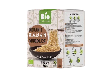 Rudųjų ryžių ramenas BIONATURALIS, 280 g