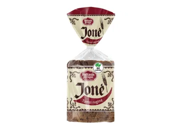 Ruginė raikyta duona JONĖ be mielių, 390 g