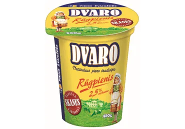 Rūgpienis DVARO 2,5%, 450 g