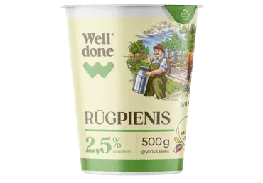 Rūgušpiens WELL DONE 2,5% 500g