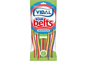 Rūgštūs guminukai VIDAL BELTS, vaisių skonio, 90 g