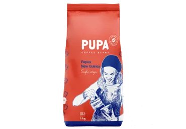 Rūšinės kavos pupelės PUPA PAPUA NG 100 % ARABIKA, 1 kg