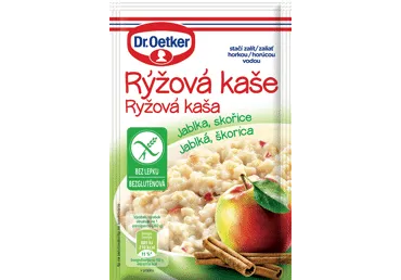 Ryžių košė DR.OETKER su obuoliais ir cinamonu, be glitimo, 52 g