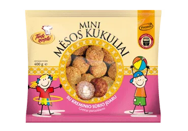 Šald. mėsos kukuliai su kreminio sūrio įdaru TAUTŲ RECEPTAI, 400 g