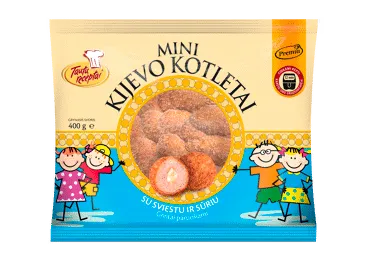 Šald. mini KIJEVO kotletai su sviestu, sūriu TAUTŲ RECEPTAI, 400 g