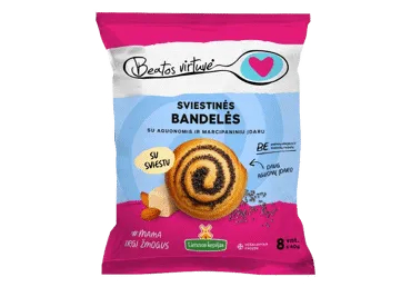 Šald. sviest. bandelės su aguonų, marcip. įd. BEATOS VIRTUVĖ, 320 g