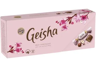 Saldainiai GEISHA su lazdynų riešutų įdaru, 250 g