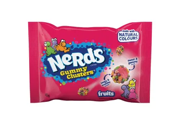 Saldainiai NERDS GUMMY CLUSTERS, 45 g