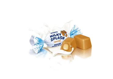 Saldainiai ROSHEN  Milky Splash, su pieno įdaru, 1kg
