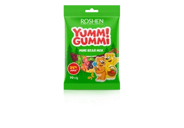 Želejas konfektes ROSHEN Yummi Gummi Mini Bear 70g