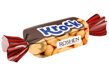 Saldainiai su žemės riešutais ROSHEN KROCK, 1 kg